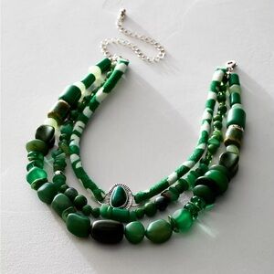 Emerald Green Layered Necklace